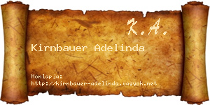 Kirnbauer Adelinda névjegykártya